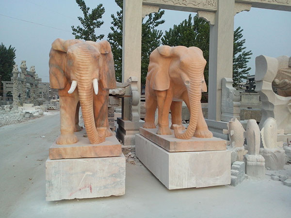 石雕大象材料